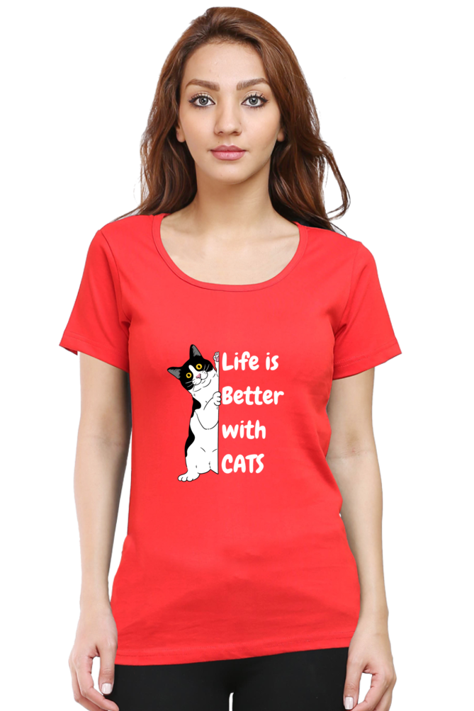 Life is better with cats T-shirt