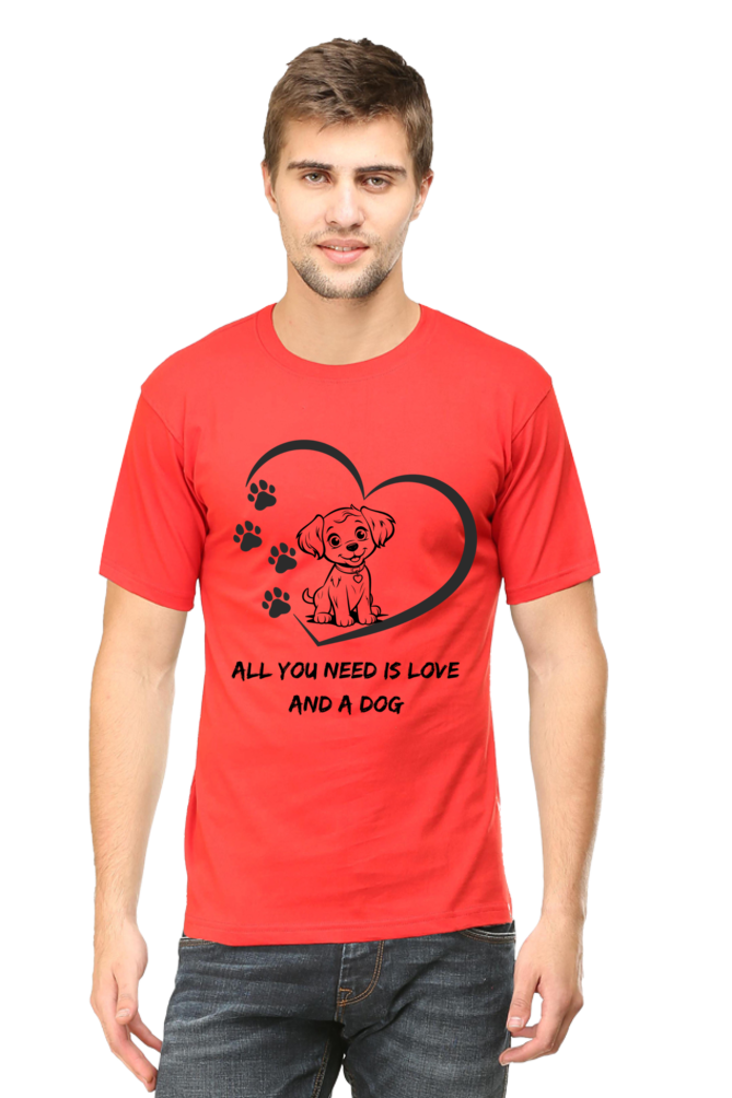 All you need is love and a dog T-shirt