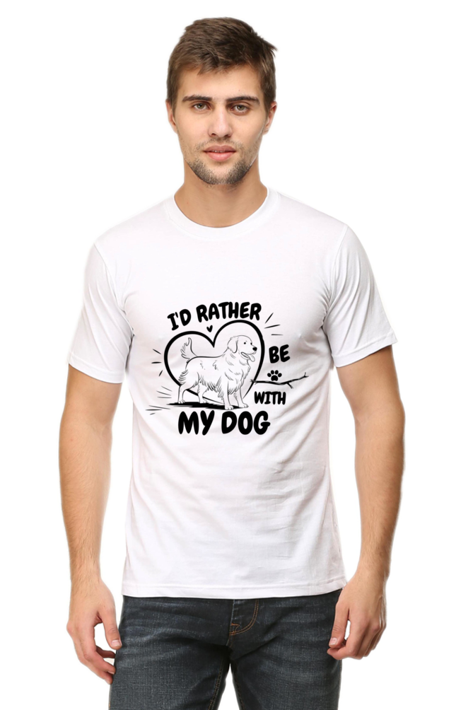 I'd Rather be with my dog T-shirt