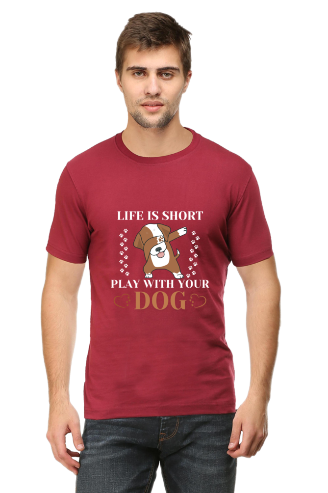 Life is Short Play With Your Dog T-shirt