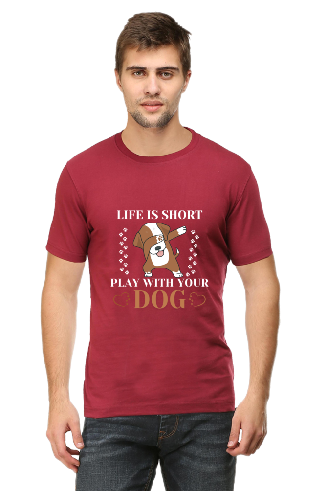 Life is Short Play With Your Dog T-shirt