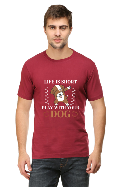 Life is Short Play With Your Dog T-shirt