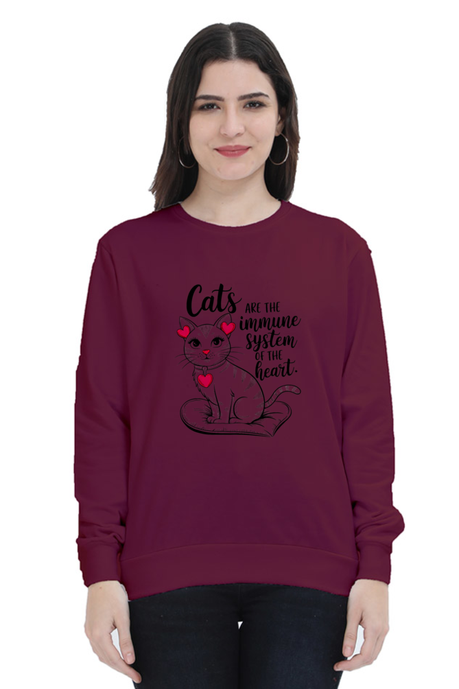 Cats are the immune system of the heart SweatShirt