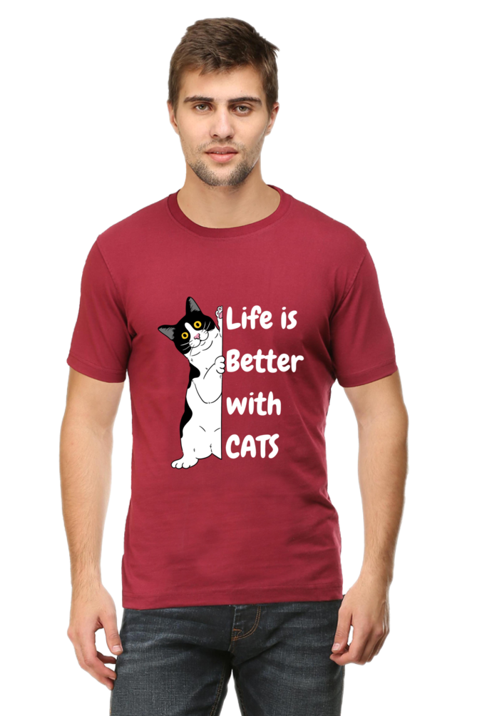 Life is better with cats T-shirt