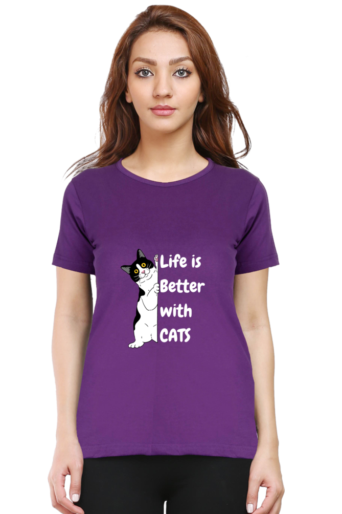 Life is better with cats T-shirt