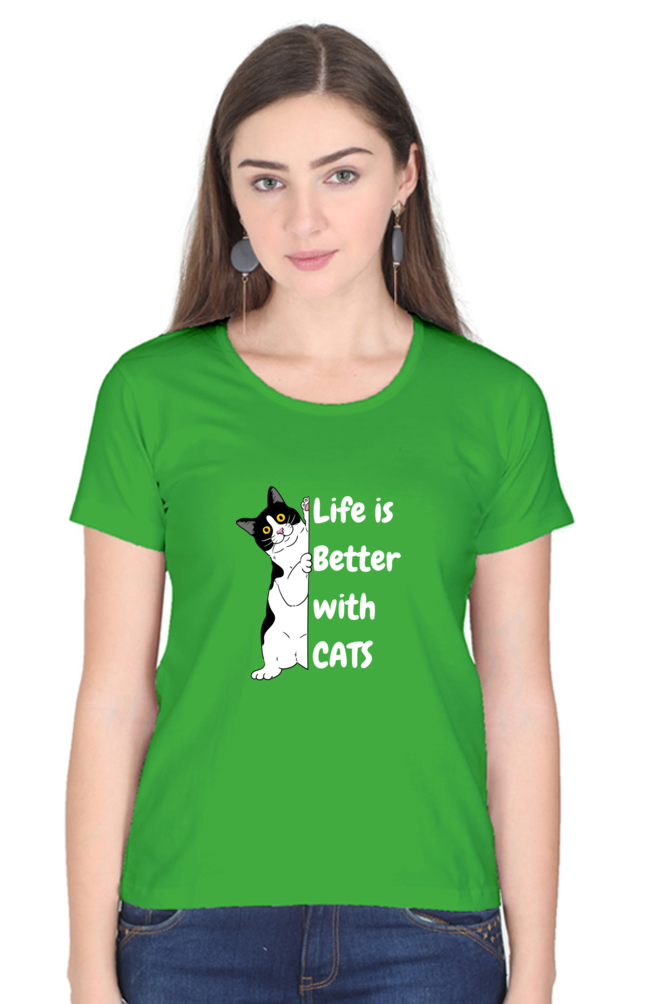 Life is better with cats T-shirt