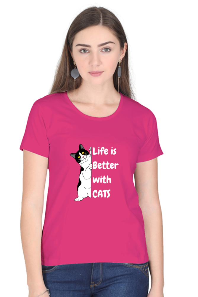 Life is better with cats T-shirt