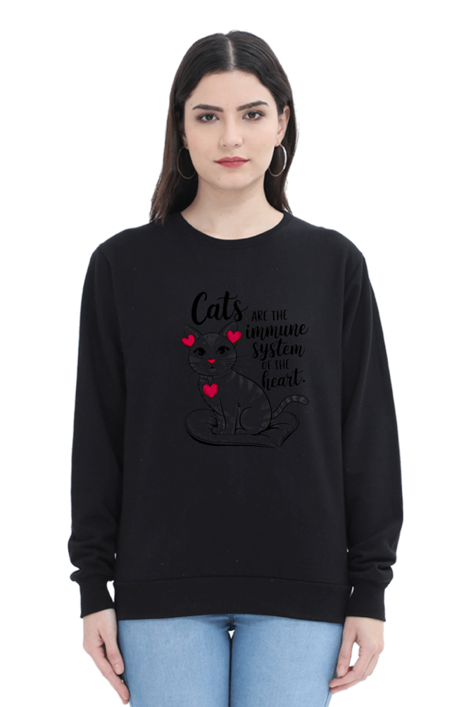 Cats are the immune system of the heart SweatShirt