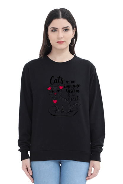 Cats are the immune system of the heart SweatShirt