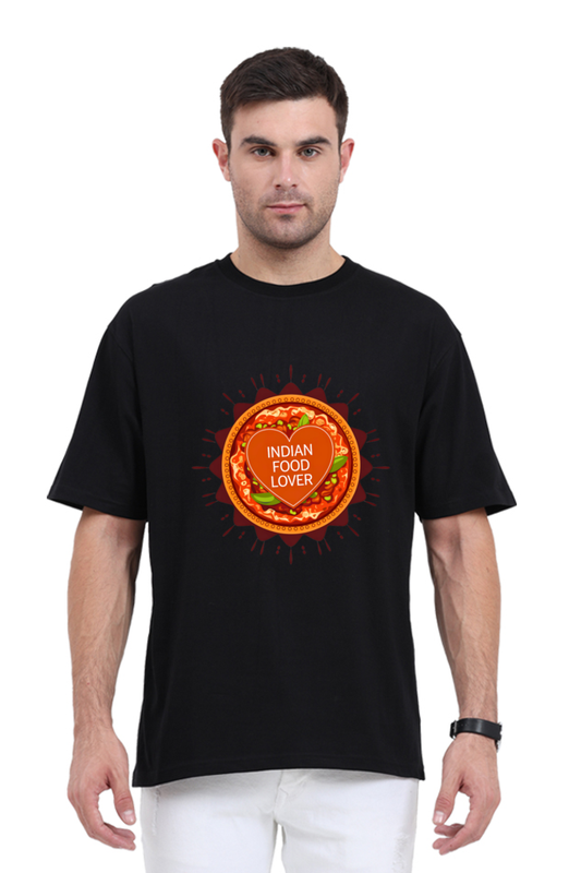 Indian Food Lover Oversized T-Shirt