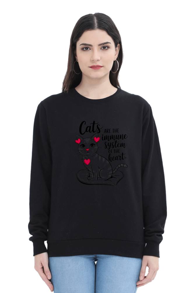 Cats are the immune system of the heart SweatShirt