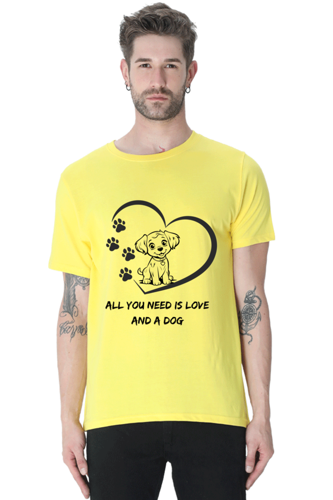 All you need is love and a dog T-shirt