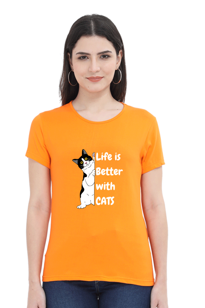 Life is better with cats T-shirt