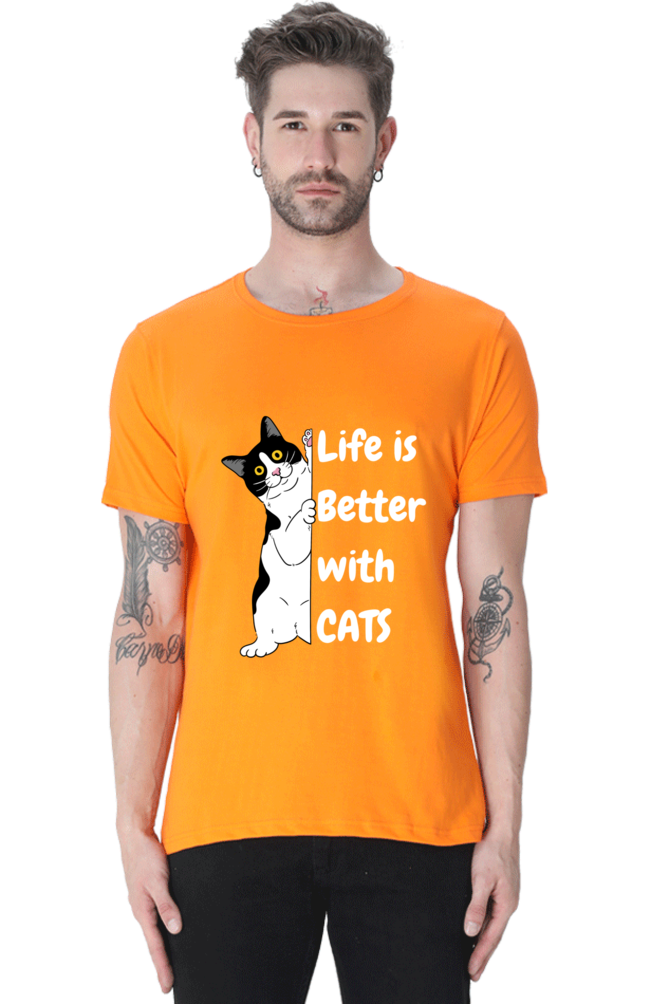 Life is better with cats T-shirt