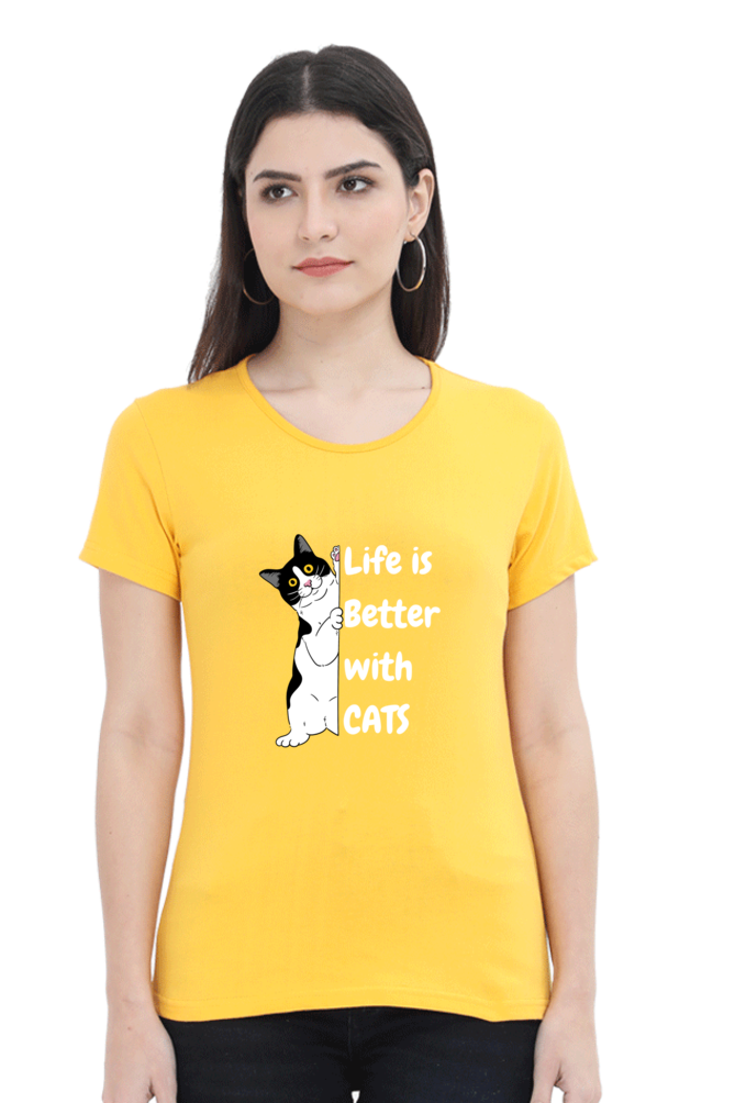 Life is better with cats T-shirt