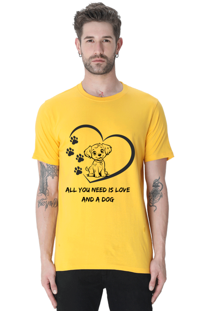 All you need is love and a dog T-shirt