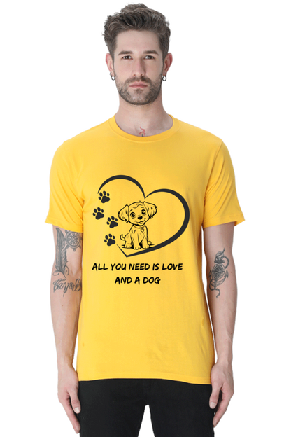 All you need is love and a dog T-shirt