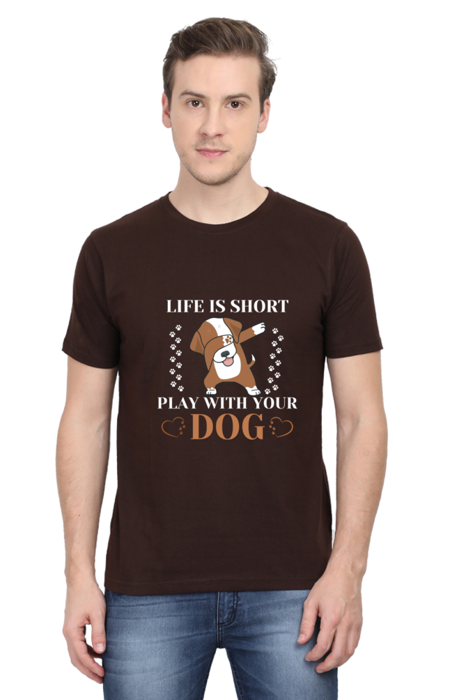 Life is Short Play With Your Dog T-shirt