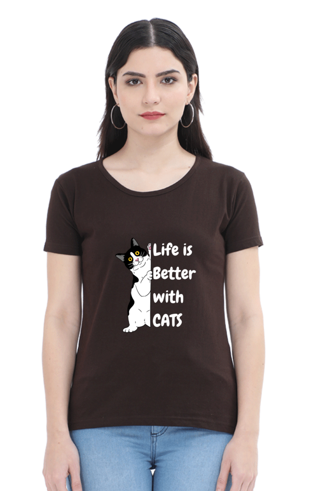 Life is better with cats T-shirt