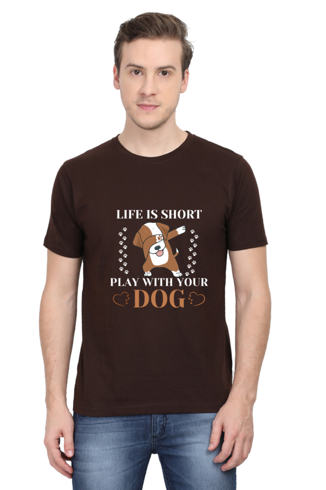 Life is Short Play With Your Dog T-shirt