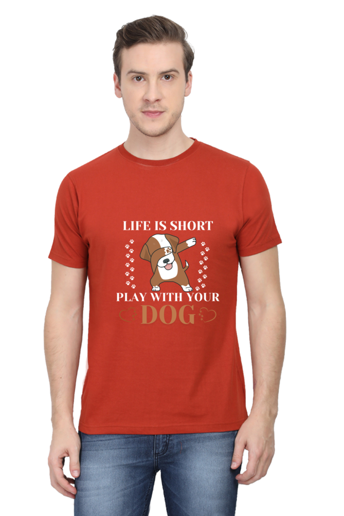 Life is Short Play With Your Dog T-shirt