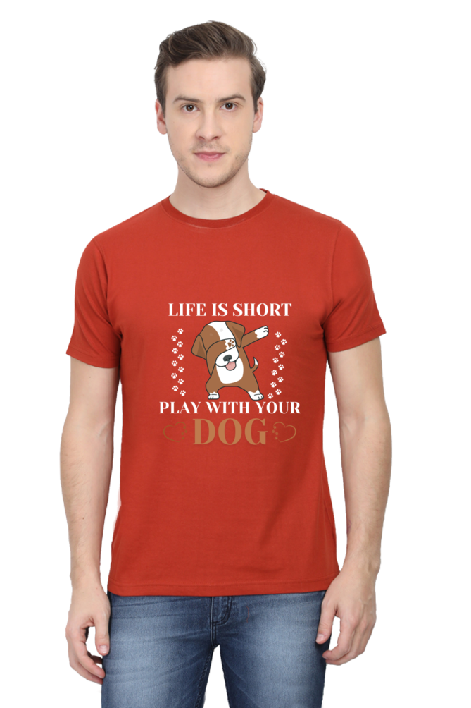 Life is Short Play With Your Dog T-shirt