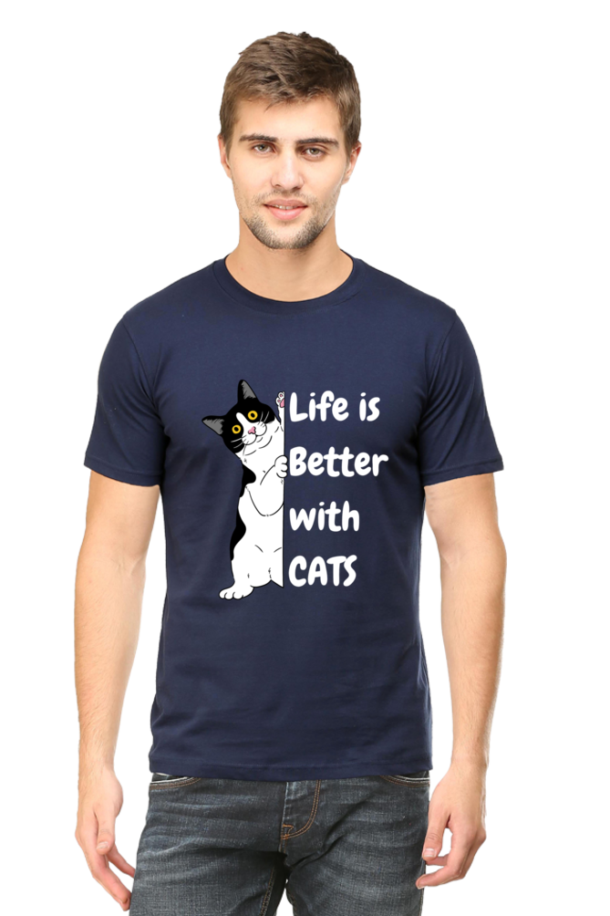 Life is better with cats T-shirt