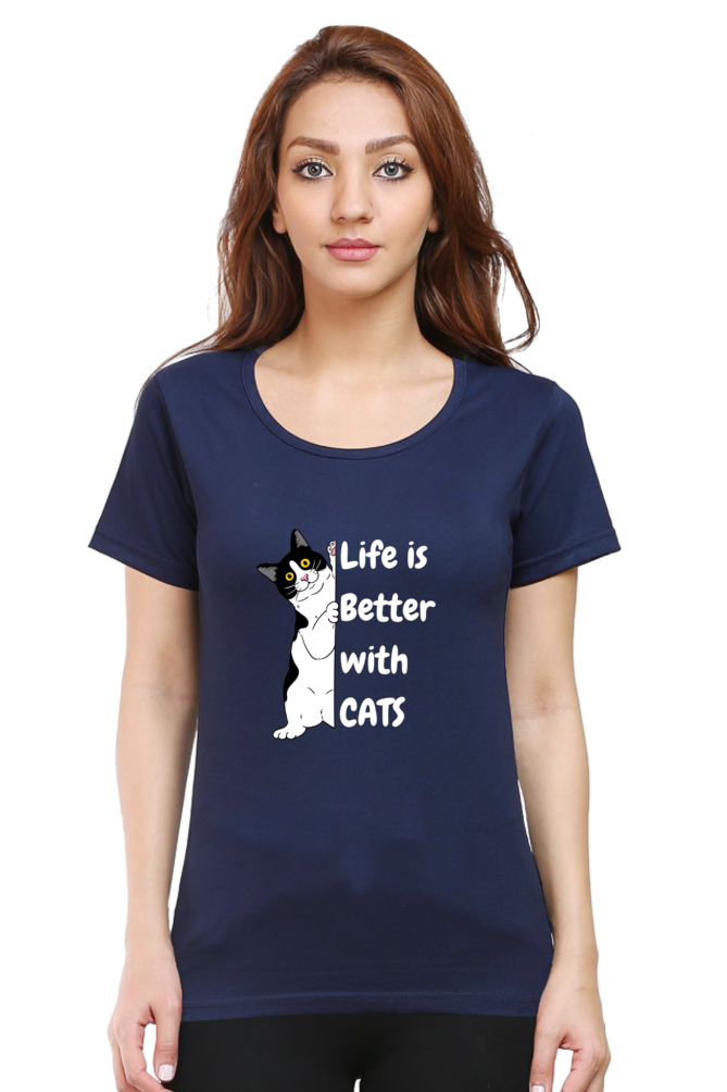 Life is better with cats T-shirt