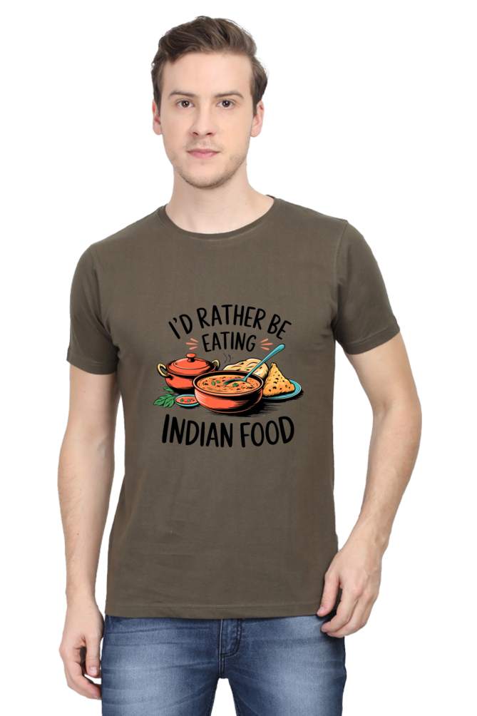 I'd Rather be eating indian food T-shirt