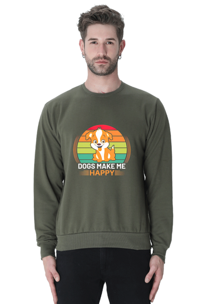 Dogs make me happy Sweatshirt