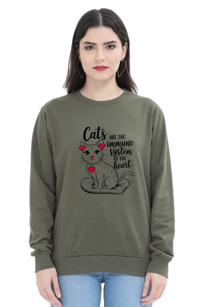 Cats are the immune system of the heart SweatShirt