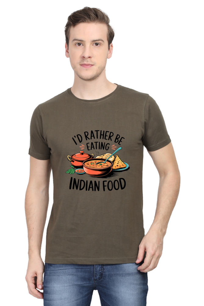 I'd Rather be eating indian food T-shirt