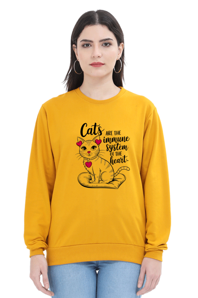 Cats are the immune system of the heart SweatShirt