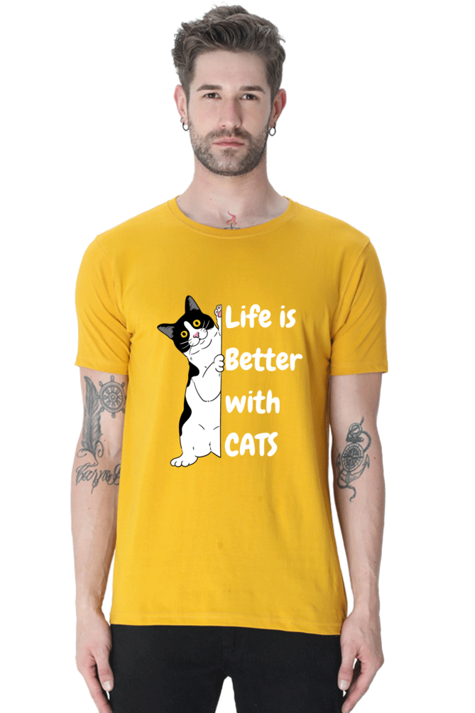 Life is better with cats T-shirt