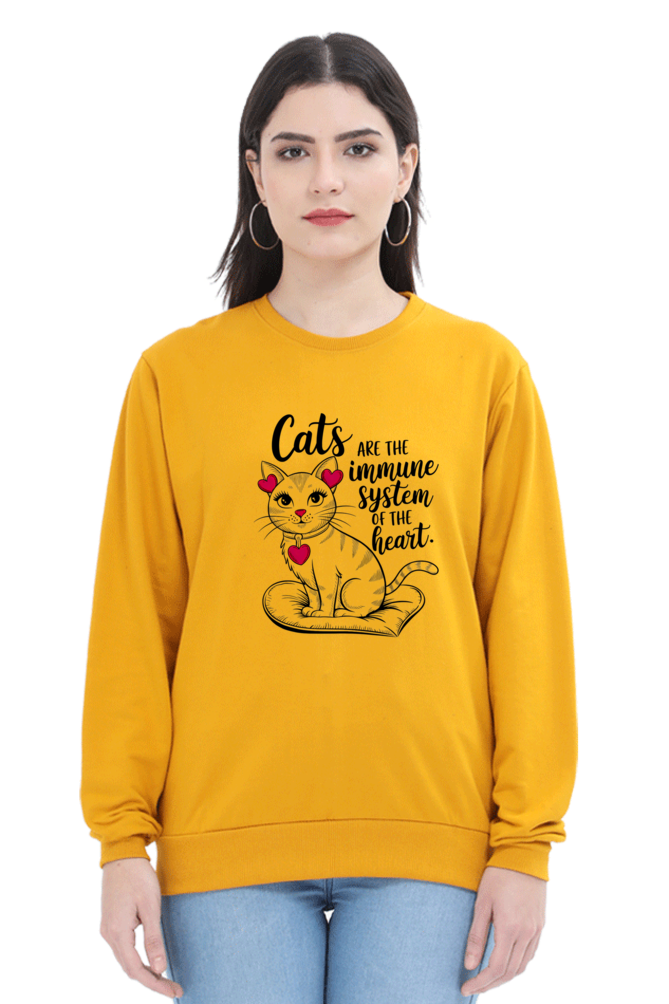 Cats are the immune system of the heart SweatShirt