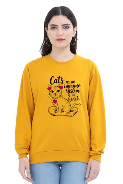 Cats are the immune system of the heart SweatShirt