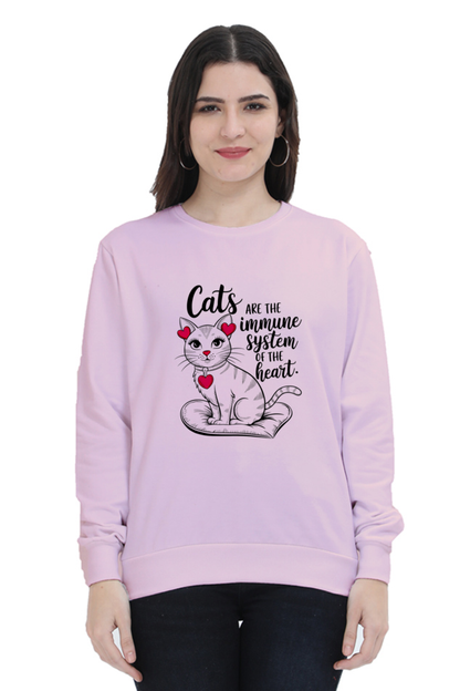 Cats are the immune system of the heart SweatShirt