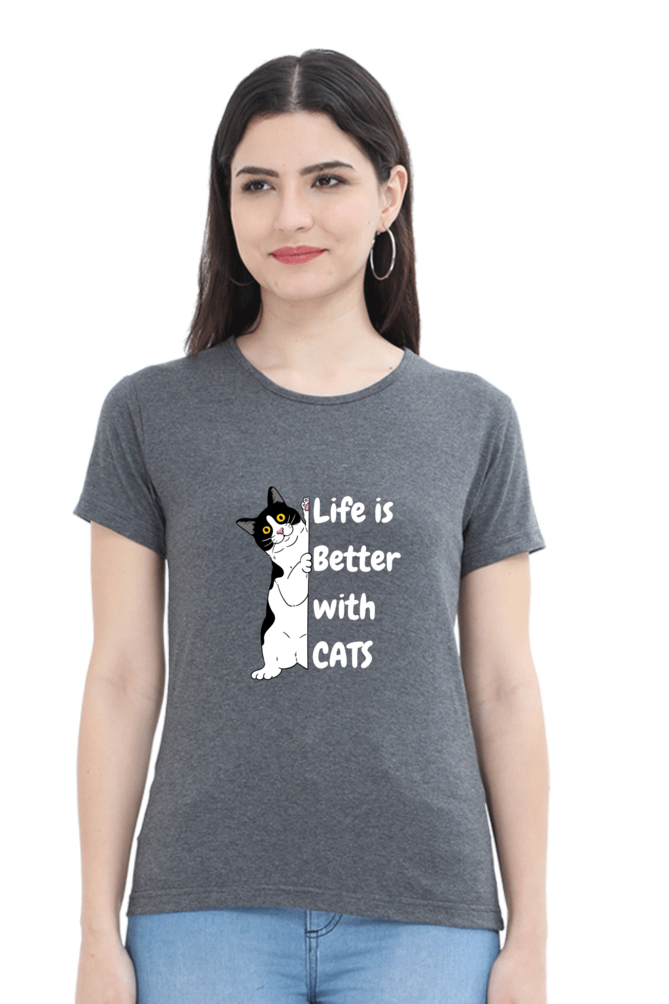 Life is better with cats T-shirt