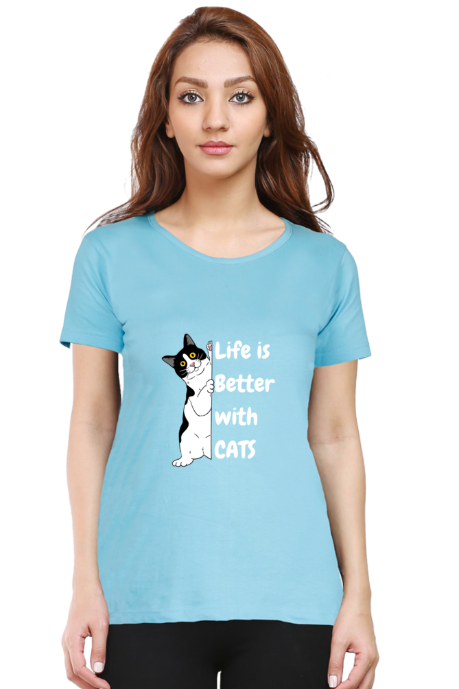 Life is better with cats T-shirt