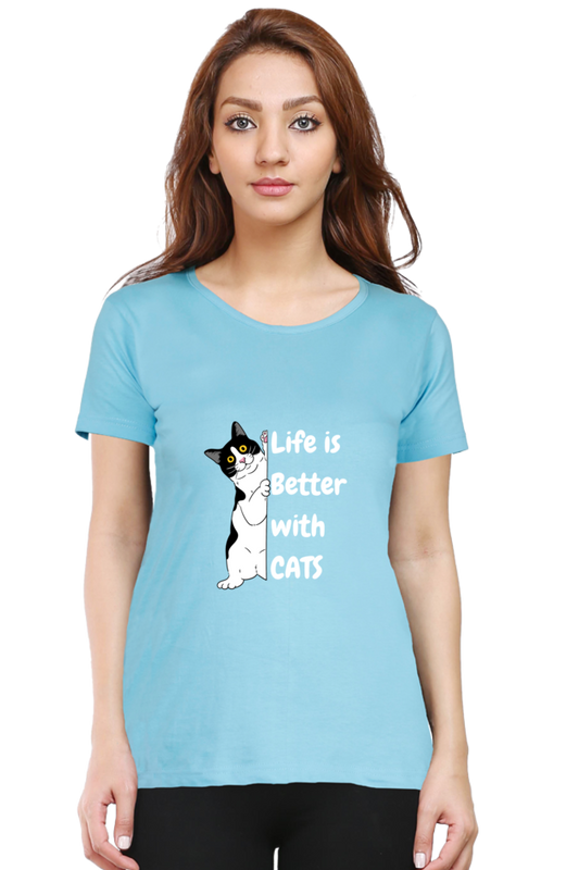 Life is better with cats T-shirt