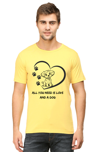 All you need is love and a dog T-shirt