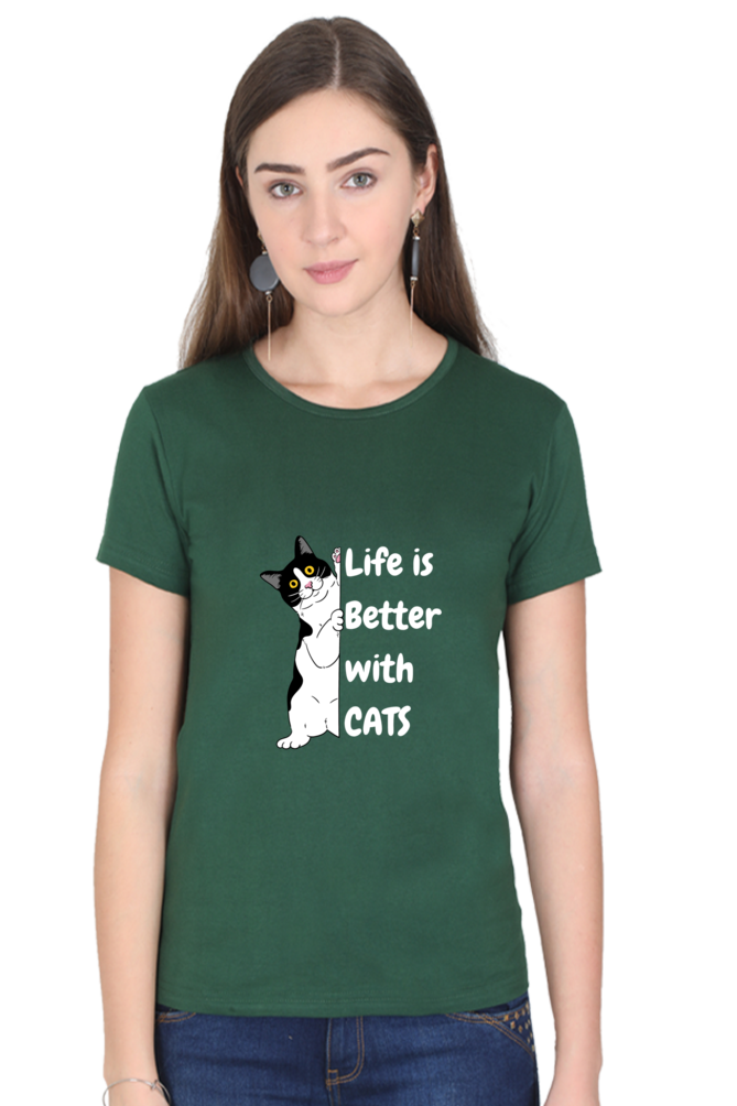 Life is better with cats T-shirt